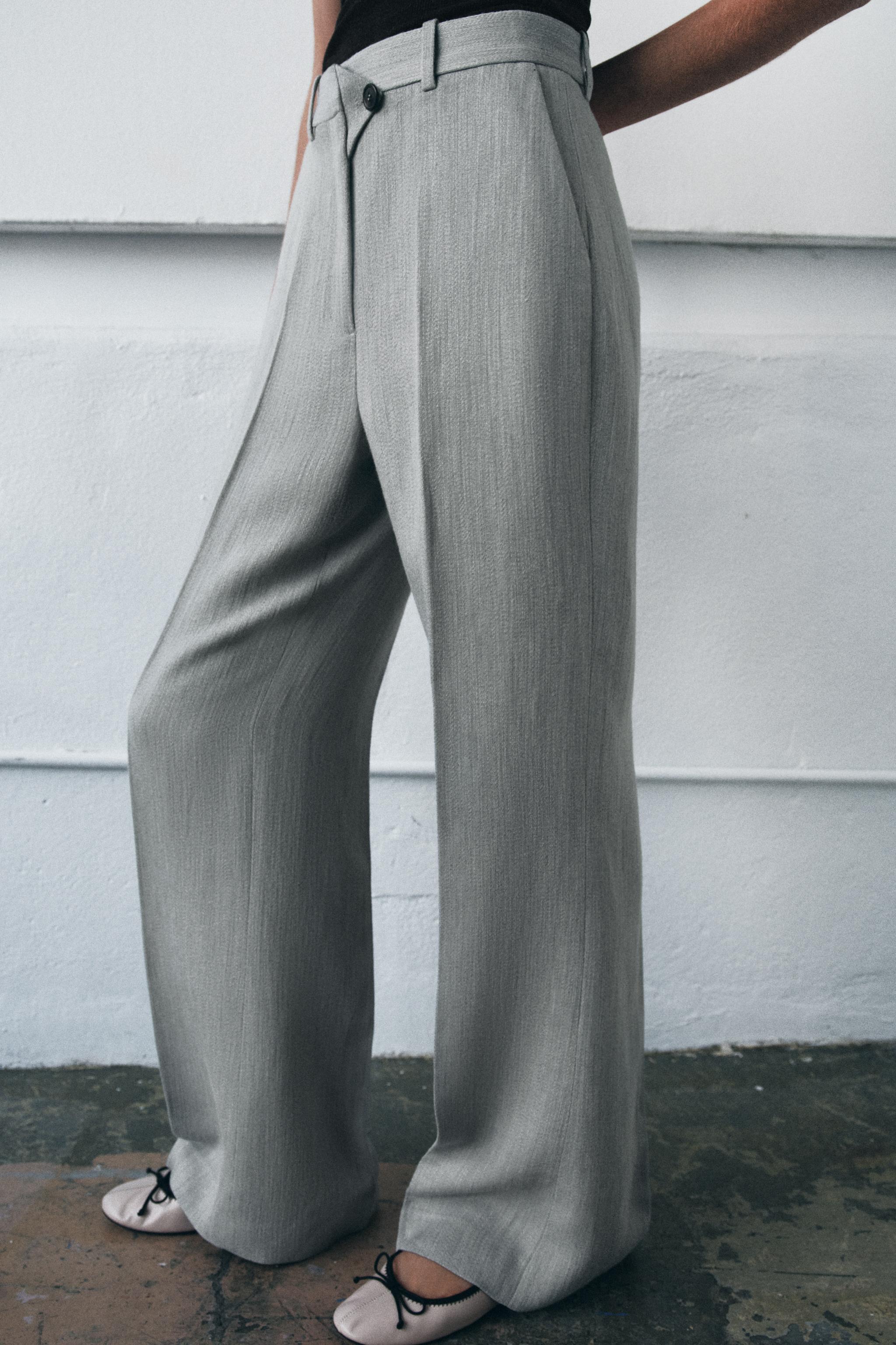 FLARE TEXTURED PANTS ZW COLLECTION